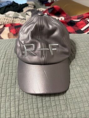 Rodan+Fields Metallic Silver Embroidered Baseball Cap